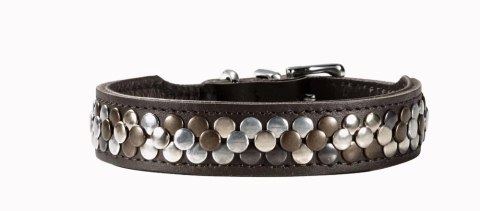 Hunter Arizona Obroża Dla Psa Ze Skóry Bydlęcej Ciemnobrązowa 37cm