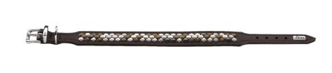 Hunter Arizona Obroża Dla Psa Ze Skóry Bydlęcej Ciemnobrązowa 37cm