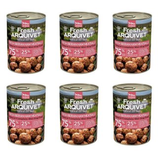 Arquivet Fresh klopsiki z szynką iberyjską, słodkimi ziemniakami i brokułami 6x400g