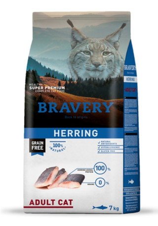 Bravery Cat Adult Herring Dla Kotów Sterylizowanych 7kg