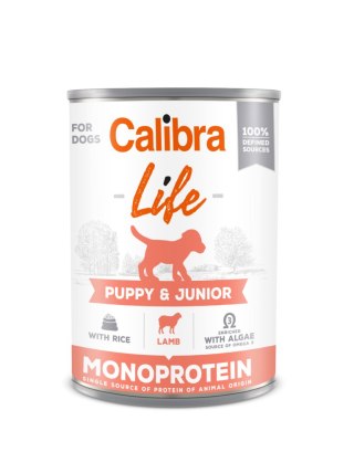 Calibra Dog Life Puppy & Junior Jagnięcina Z Ryżem 400g