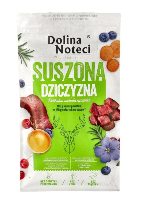 DOLINA NOTECI Premium Dziczyzna 9 kg - suszona karma dla dorosłych psów