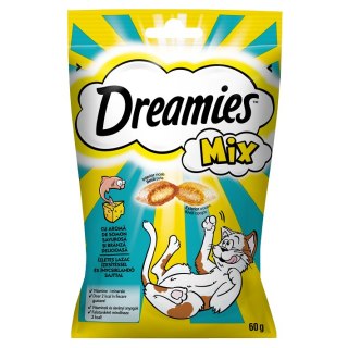 Dreamies Mix Przysmak Dla Kotów Ser Łosoś 60g