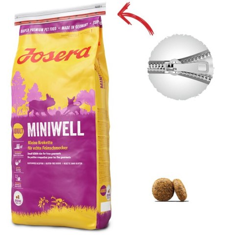 Josera MiniWell Karma Sucha Dla Psów Dorosłych Małych Ras Drób 10kg
