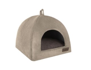 RECOBED® Budka Dla Psa Siberian Beżowa M 50x50 Cm
