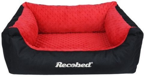 Recobed Sargasso Kanapa Dla Psa Czarno Czerwona M 80x65cm