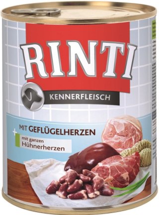 Rinti Kennerfleisch Geflügelherzen Karma Mokra dla Psa