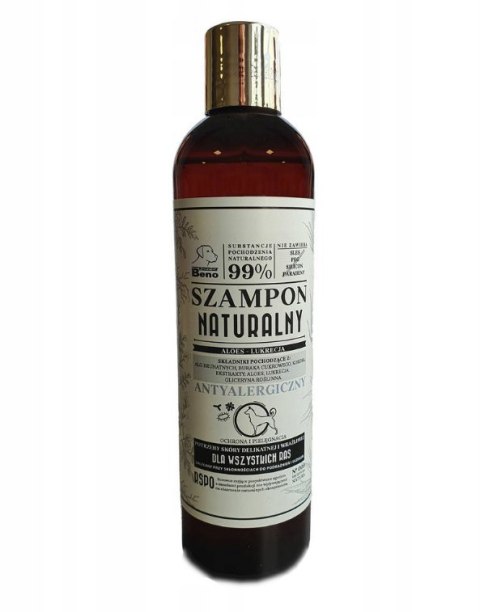 SUPER BENO Szampon Naturalny dla Psa Antyalergiczny 300ml