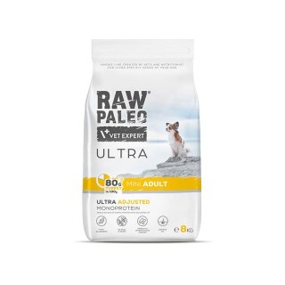 Vetexpert Raw Paleo Ultra Karma Dla Psów Małych Dorosłych Indyk 8kg