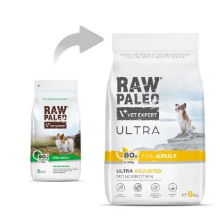 Vetexpert Raw Paleo Ultra Karma Dla Psów Małych Dorosłych Indyk 8kg