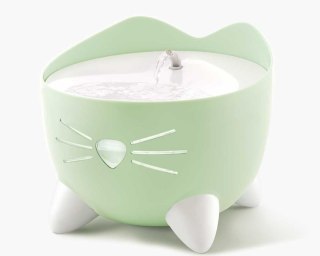 CATIT PIXI Fountain miętowo-zielone poidło dla kota z miską ze stali nierdzewnej 2,5l