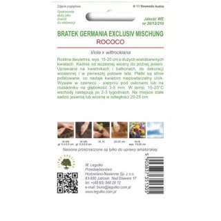 Bratek ogrodowy 'Rococo' - mieszanka, opakowanie 0,40 g