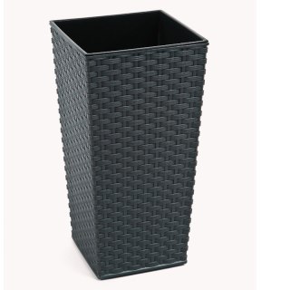 Donica FINEZJA 250x250 rattan - grafit metalik