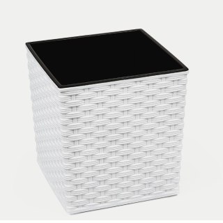 Donica JUKA 250x250 rattan - biały