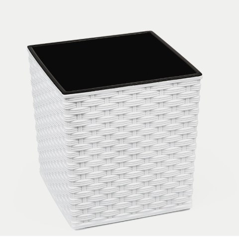 Donica JUKA 250x250 rattan - biały