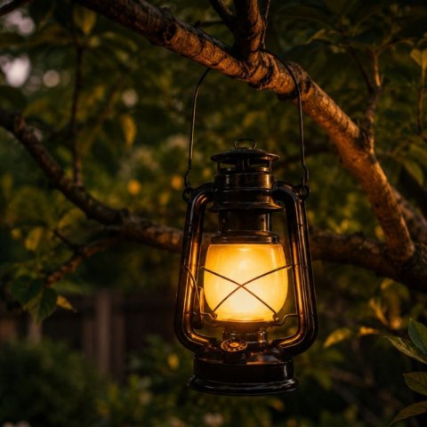 Lampion retro LED do ogrodu