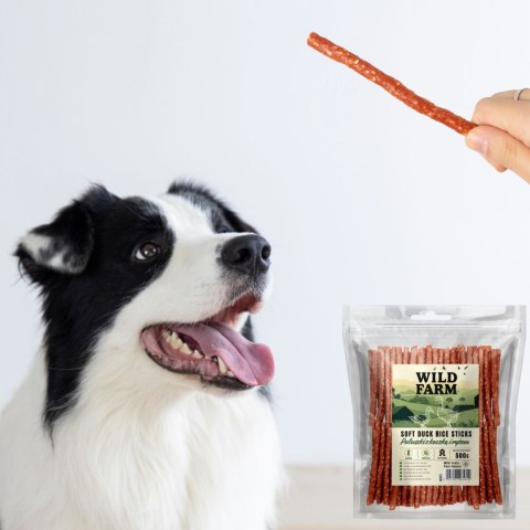 WILD FARM Paluszki Przekąska Dla Psów Kaczka I Ryż 500g