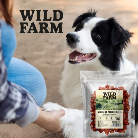 Wild Farm Treat Rolls For Dogs Lamb 500g